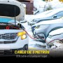 Dunlop Pinzas Batería Coche 16 mm² x 3 m - Pinzas Cocodrilo para Emergencias - Incluye Bolsa de Transporte - Certificado TÜV