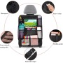 Diboniur Organizador Asiento Coche, Protectores de Asiento para Coche con 10 Bolsillos, Organizador Asiento Trasero Niños para