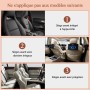 Diboniur Organizador Asiento Coche, Protectores de Asiento para Coche con 10 Bolsillos, Organizador Asiento Trasero Niños para