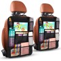 Diboniur Organizador Asiento Coche, Protectores de Asiento para Coche con 10 Bolsillos, Organizador Asiento Trasero Niños para