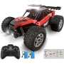 KINSAM Coche Teledirigido RC con Luz, 1/18 con 2 Baterías 60Min Play,20km/H Acelerador Proporcional Completo, para Niños 6-16