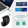 Ratón vertical ergonómico 2,4 GHz inalámbrico ratón óptico 3 DPI ajust