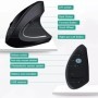 Ratón vertical ergonómico 2,4 GHz inalámbrico ratón óptico 3 DPI ajust