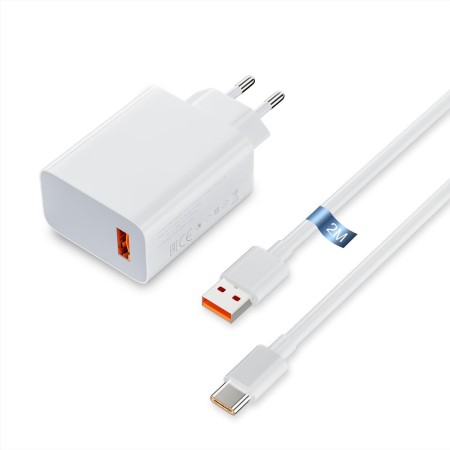 VoltWave Cargador Xiaomi 33W para Redmi 13, Note 13, 13Pro, 12S, 12, 11S, Xiaomi 11, Lite 11i, Mi Pad 5, 6, Xiaomi Poco