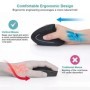Ratón vertical ergonómico 2,4 GHz inalámbrico ratón óptico 3 DPI ajust
