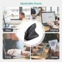 Ratón vertical ergonómico 2,4 GHz inalámbrico ratón óptico 3 DPI ajust