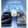 30W Cargador USB C, 3-Pack Tipo C Enchufe, PD3.0 Cargador Carga Rapida, Cabezal Adaptador Corriente Charger USB-C para i-Phone,