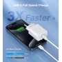 30W Cargador USB C, 3-Pack Tipo C Enchufe, PD3.0 Cargador Carga Rapida, Cabezal Adaptador Corriente Charger USB-C para i-Phone,
