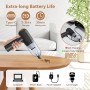 Aspirador De Mano, 15000 Pa Potente Aspiradora Coche, 4 En 1 Aspirador Y Soplador De Polvo Ligero, Pantalla Led, Mini Aspirador