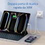 30W USB C Cargador para iPhone 16/15 Pro MAX Plus 16e, iPad Pro/Air, iPad 10th Generación, Accesorios Rapida Cargador Carga