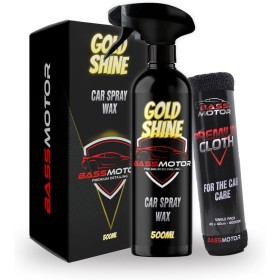 BassMotor Cera Líquida Rápida para Coche Moto Abrillantador Carrocería Brillo Efecto Espejo Repelente Hidrofobico Brillante con