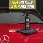 BassMotor Cera Líquida Rápida para Coche Moto Abrillantador Carrocería Brillo Efecto Espejo Repelente Hidrofobico Brillante con