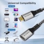 SUCESO Cable Extensión USB C 3.2 Gen 2 10Gbps Alargador Macho a Hembra Thunderbolt 3 100W Carga 4K@@60Hz Transmisión de Vídeo