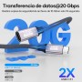 Cable de extensión USB C,1M 20 Gbps/240 W/5K@60Hz extensor USB C 3.2,4K@144Hz,cable de extensión de video tipo C macho@hembra