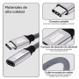 Cable de extensión USB C,1M 20 Gbps/240 W/5K@60Hz extensor USB C 3.2,4K@144Hz,cable de extensión de video tipo C macho@hembra