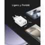 30W Cargador USB C Enchufe para iPhone 16 16e 15 14 13 12 11 Pro MAX Mini SE XS XR X, iPad Pro/Air, Galaxy, Pixel, 2-Puertos
