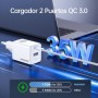 NOHON Cargador USB C Rapida：35W GAN Cargador USB C, Cargador Carga Rapida con 1M Cable Typ-C de 60W, 2-Puerto Enchufe USB C