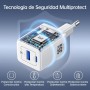 NOHON Cargador USB C Rapida：35W GAN Cargador USB C, Cargador Carga Rapida con 1M Cable Typ-C de 60W, 2-Puerto Enchufe USB C