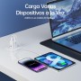 NOHON Cargador USB C Rapida：35W GAN Cargador USB C, Cargador Carga Rapida con 1M Cable Typ-C de 60W, 2-Puerto Enchufe USB C