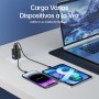 NOHON Cargador USB C Rapida：35W GAN Cargador USB C, Cargador Carga Rapida con 1M Cable Typ-C de 60W, 2-Puerto Enchufe USB C