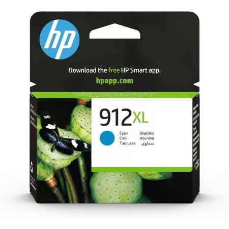 HP 912XL 3YL81AE, Cian, Cartucho de Tinta de Alta Capacidad Original, Compatible con impresoras de inyección de Tinta HP
