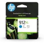 HP 912XL 3YL81AE, Cian, Cartucho de Tinta de Alta Capacidad Original, Compatible con impresoras de inyección de Tinta HP
