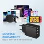 Cargador USB Multiple, Enchufe 5V-3.1A/2A/1A Con 3 Puertos 15.5W - Adaptador Compatible Con iPhone, Samsung, Tabletas, Lector