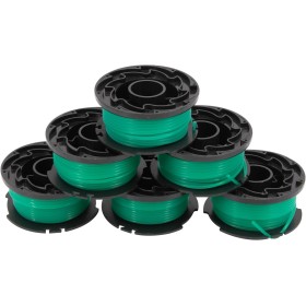 GNXfixt 6 bobinas de hilo para Black & Decker GL7033 GL8033 GL9035, longitud 6 m, de nailon, diámetro de 2 mm, color verde