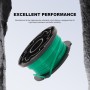GNXfixt 6 bobinas de hilo para Black & Decker GL7033 GL8033 GL9035, longitud 6 m, de nailon, diámetro de 2 mm, color verde