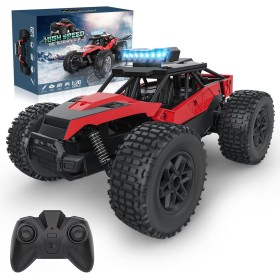 Coche Teledirigidos Todoterreno, Carro RC Radiocontrol Monster Truck Offroad 2.4GHz Alta Velocidad 22 km/h Juguete Niños 6 7 8 9