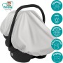 HOMYBABY® [x2] Funda Antitérmica Silla Coche Bebe Universal y Ajustable - Anti UV Protector Silla Coche - Cubre Sillita de Coche