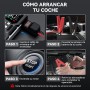 ACEZUK Arrancador de Batería de Coche 7000A, Compresor de Aire 150PSI, 26800mAh Arrancador de Coches para Vehículo(Toda Gasolina
