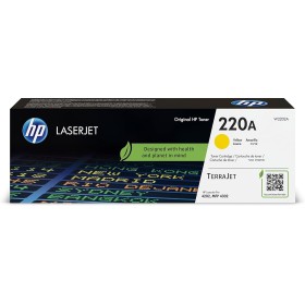 HP 220A W2202A, Amarillo, Cartucho Tóner Original, de 1.800 páginas, para impresoras HP Laserjet Pro 4202, 4302