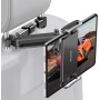 Zommuei Soporte Tablet Coche, Soporte Reposacabezas Asiento Trasero para automóvil 360°Rotación Soporte de Montaje Extensible