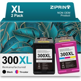 ZIPRINT Cartucho de Tinta Compatible HP 300XL 300 XL para HP Deskjet F4580 F4280 F2480 Photosmart C4780 C4680 HP Deskjet F2420