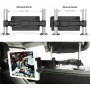 Zommuei Soporte Tablet Coche, Soporte Reposacabezas Asiento Trasero para automóvil 360°Rotación Soporte de Montaje Extensible