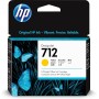 HP 712 3ED69A Amarillo, Cartucho de Tinta Original HP, de 29 ml, para Impresoras Plotter de Gran Formato HP DesignJet Series