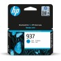 HP 937 4S6W2NE, Cian, Cartucho de Tinta Original, Compatible con impresoras HP OfficeJet Pro 9110, 9120, 9130, 9720 y 9730