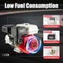Motor de gasolina de 4 tiempos de 7,5 CV, motor estacionario, motor de 210 c, motor estacionario monocilindro, refrigerado por