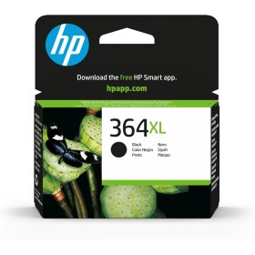 HP 364XL CN684EE Negro, Cartucho de Tinta de Alta Capacidad Original, de 550 páginas, para impresoras HP Photosmart serie C5300,