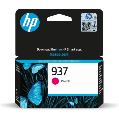 HP 937 4S6W3NE, Magenta, Cartucho de Tinta Original, Compatible con impresoras HP OfficeJet Pro 9110, 9120, 9130, 9720 y 9730