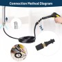 SWAWIS Adaptador para Manguera Hidrolimpiadora Reforzado Irrompible para Bosch Kärcher K2 - K7 Lavor Parkside Manguera Limpieza