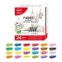 12/24 colores/juego impermeable Colorfast tela textil rotulador perman