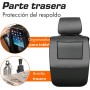 Upgrade4cars 2 x Funda de Asiento Delantero para Coche Anti-Sudor Negro | Cubre-Asiento Universal en Algodón Anticalor |