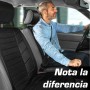 Upgrade4cars 2 x Funda de Asiento Delantero para Coche Anti-Sudor Negro | Cubre-Asiento Universal en Algodón Anticalor |