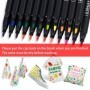 12/24 colores/juego impermeable Colorfast tela textil rotulador perman