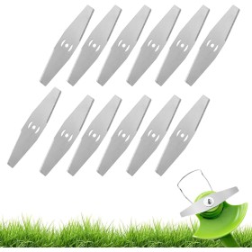 12pcs Cuchilla Desbrozadora, Cuchilla Desbrozadora Trituradora, Accesorios Cuchilla Desbrozadora Para Cortacésped Metal