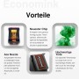 Economink 301XL Cartuchos de Tinta, 301 XL Negro y Color Remanufacturado para HP 301XL Cartucho de Tinta, para DeskJet 2540 1510
