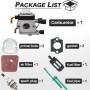 Jrisbo Kit Carburador para STIHL FS55 FS55R FS38 FS45 FS46 FC55 KM55 Desbrozadora, Carburador de Desbrozadora FS55 R Repuestos