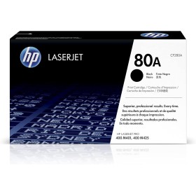 HP 80A CF280A, Negro, Cartucho Tóner Original, de 2.560 páginas, para impresoras HP LaserJet Pro 400 M401a, 400 M401d, 400
